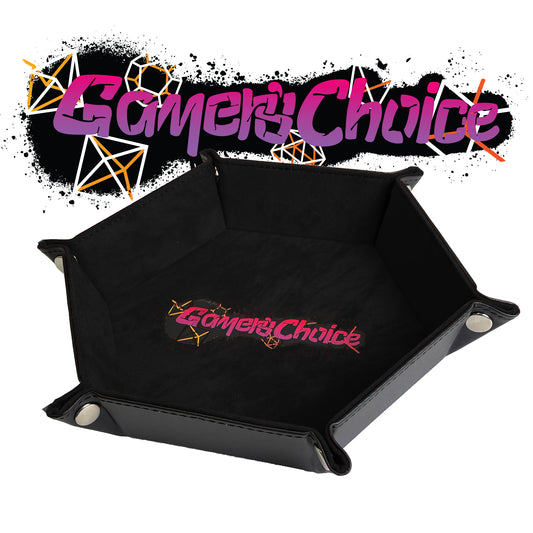 Gamers Choice Hex Dice Tray 8" Black