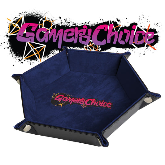 Gamers Choice Hex Dice Tray 8" Blue