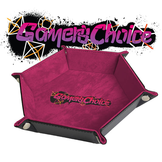 Gamers Choice Hex Dice Tray 8" Pink