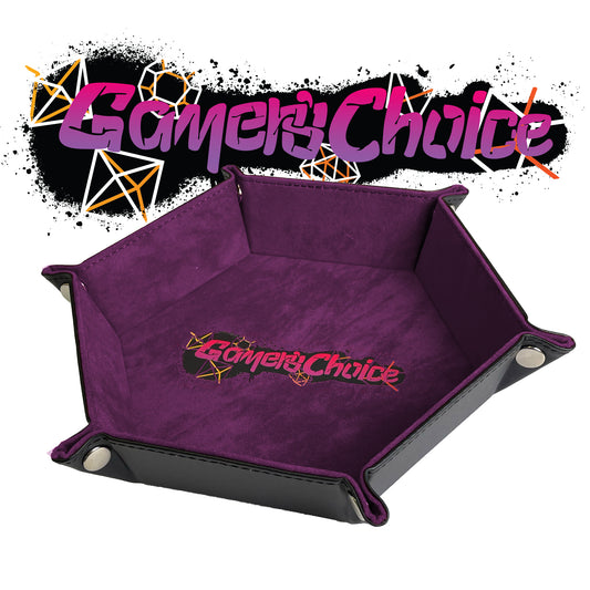 Gamers Choice Hex Dice Tray 8" Purple