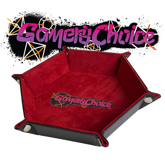 Gamers Choice Hex Dice Tray 8" Red